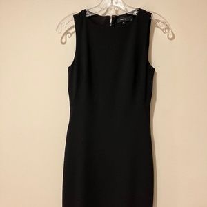 Theory Stretch Wool Sheath in black